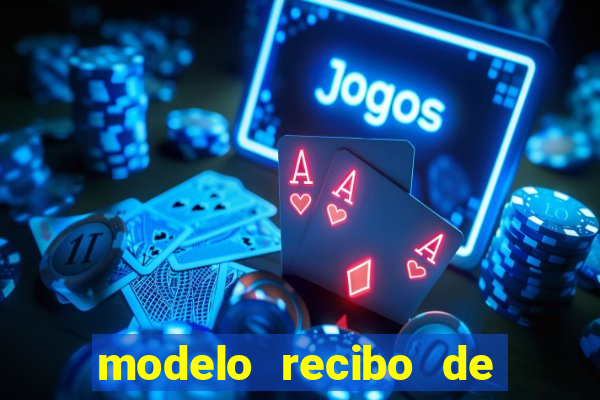 modelo recibo de pagamento autonomo